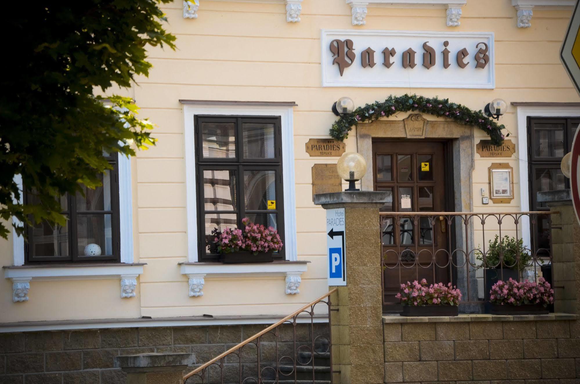 Hotel Paradies Τέπλιτσε Εξωτερικό φωτογραφία